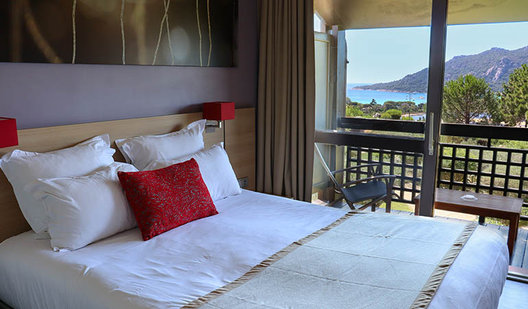 Chambre vue sur la mer Hôtel Castell'Verde Santa Giulia