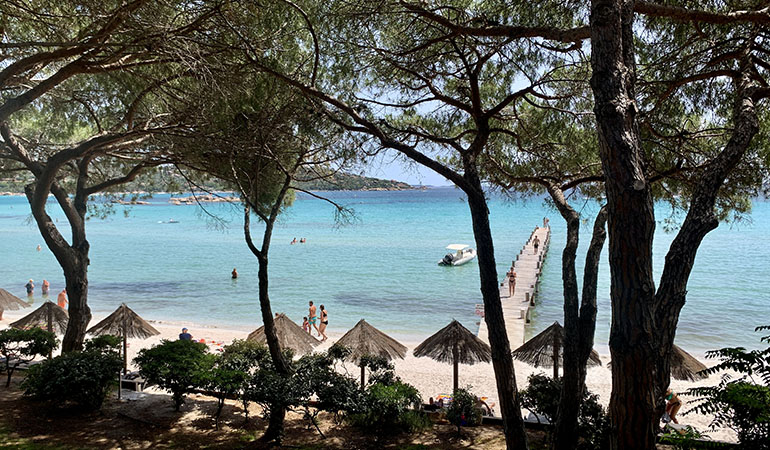 Vue des loggias sur la mer Hôtel Moby DickSanta Giulia