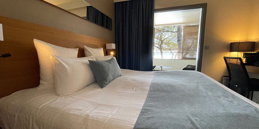 Chambre vue mer hôtel Moby Dick Santa Giulia à Porto-Vecchio