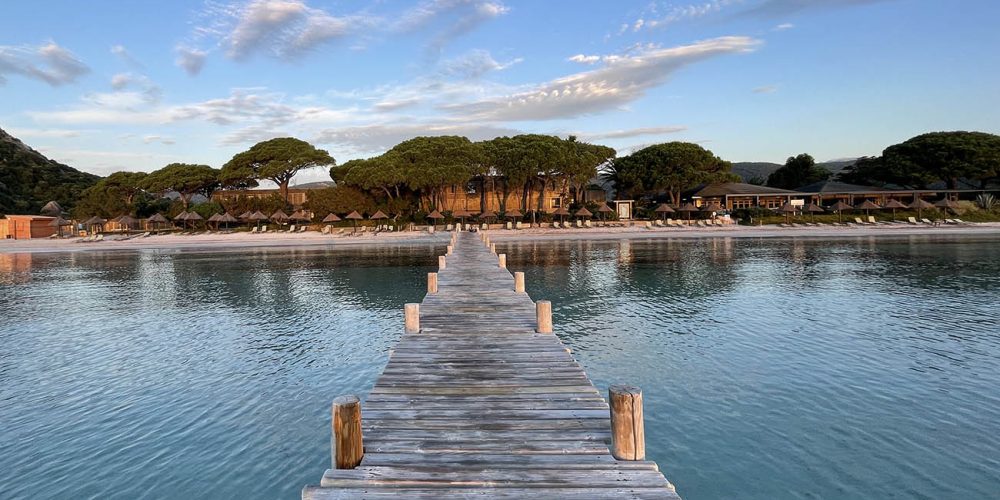 Ponton Santa Giulia hôtel Moby Dick à Porto-Vecchio