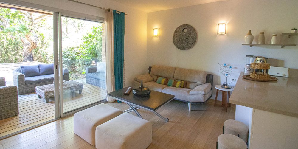 Salon T4 résidence Cala Sultana Santa Giulia