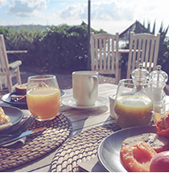 Petit déjeuner à La Table du Moby Dick Santa Giulia
