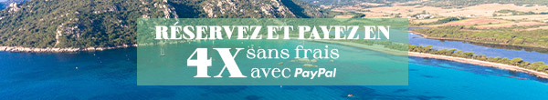 Réservez et payez vos vacances à Santa Giulia en 4 fois