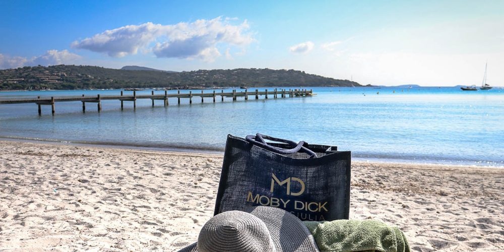 Plage ponton transats Hôtel Moby Dick Santa Giulia