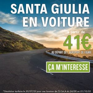Location de voiture à Santa Giulia